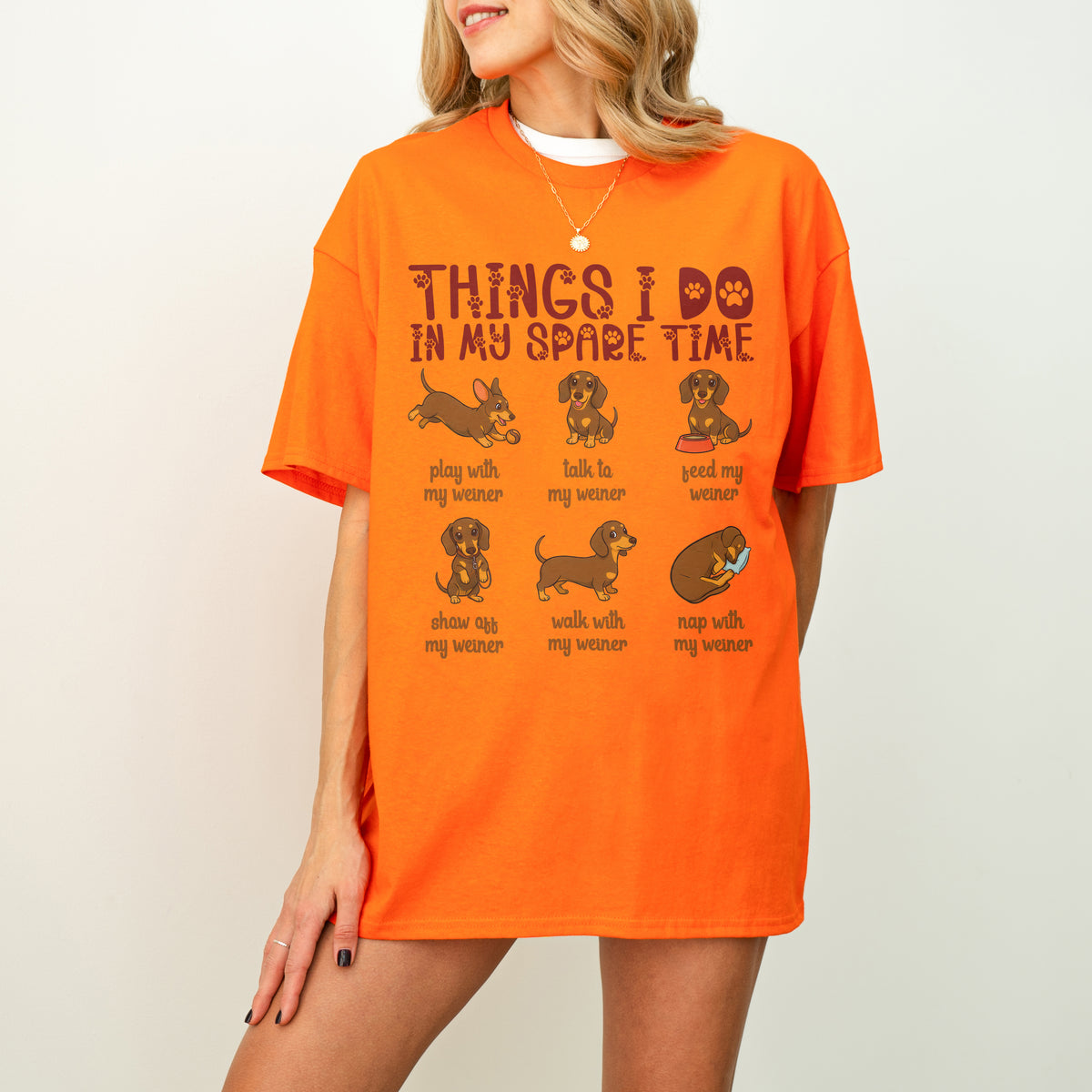 Things I Do in My Spare Time Dachshund Shirt