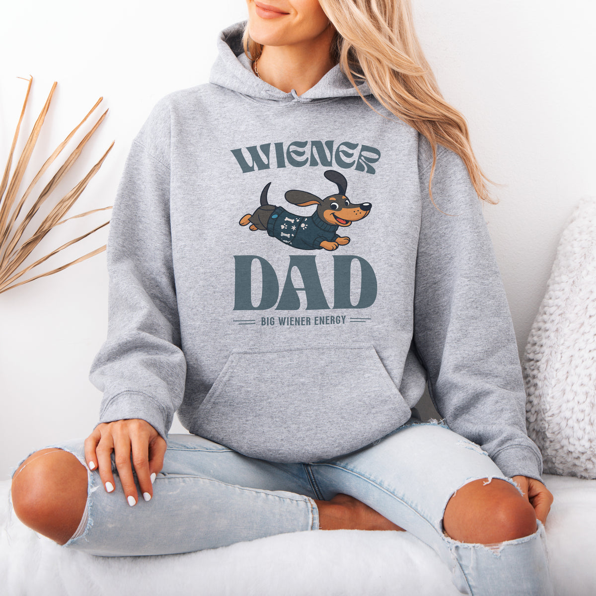 Wiener Dad Dachshund Hoodie Cute Doxie Lover Gift
