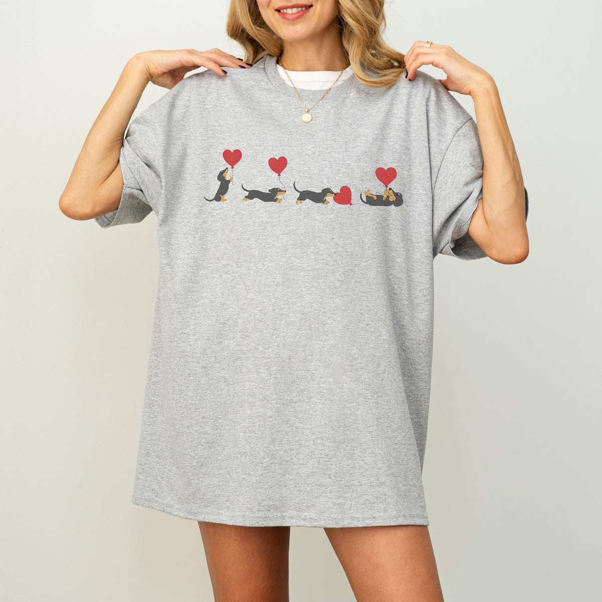 Dachshund With Heart Balloons Shirt