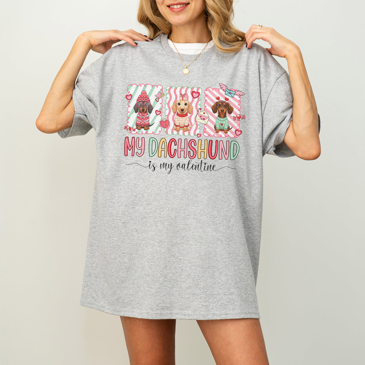 My Dachshund Is My Valentine Shirt – Cute Doxie Mom Gift