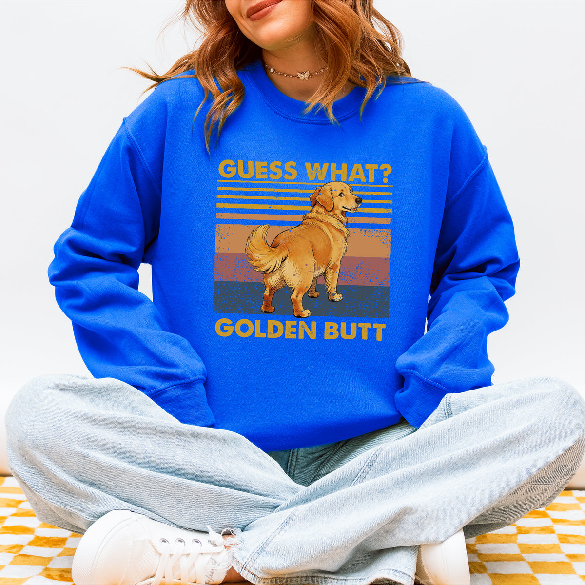 Guess What Retriever Butt Sweatshirt β Funny Dog Lover Gift