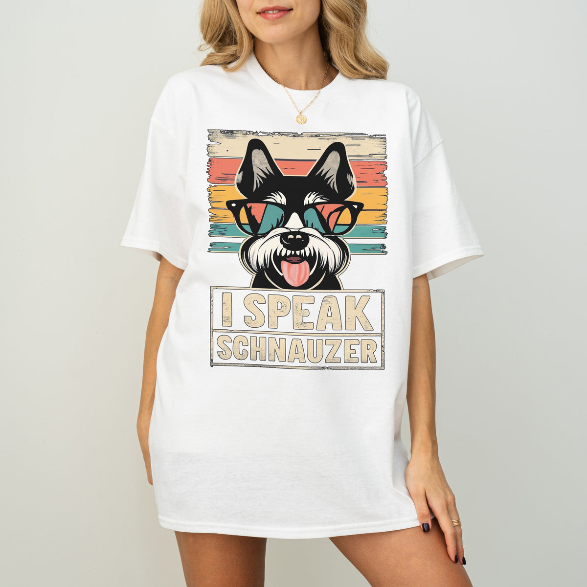 I Speak Schnauzer Funny Dog T-Shirt