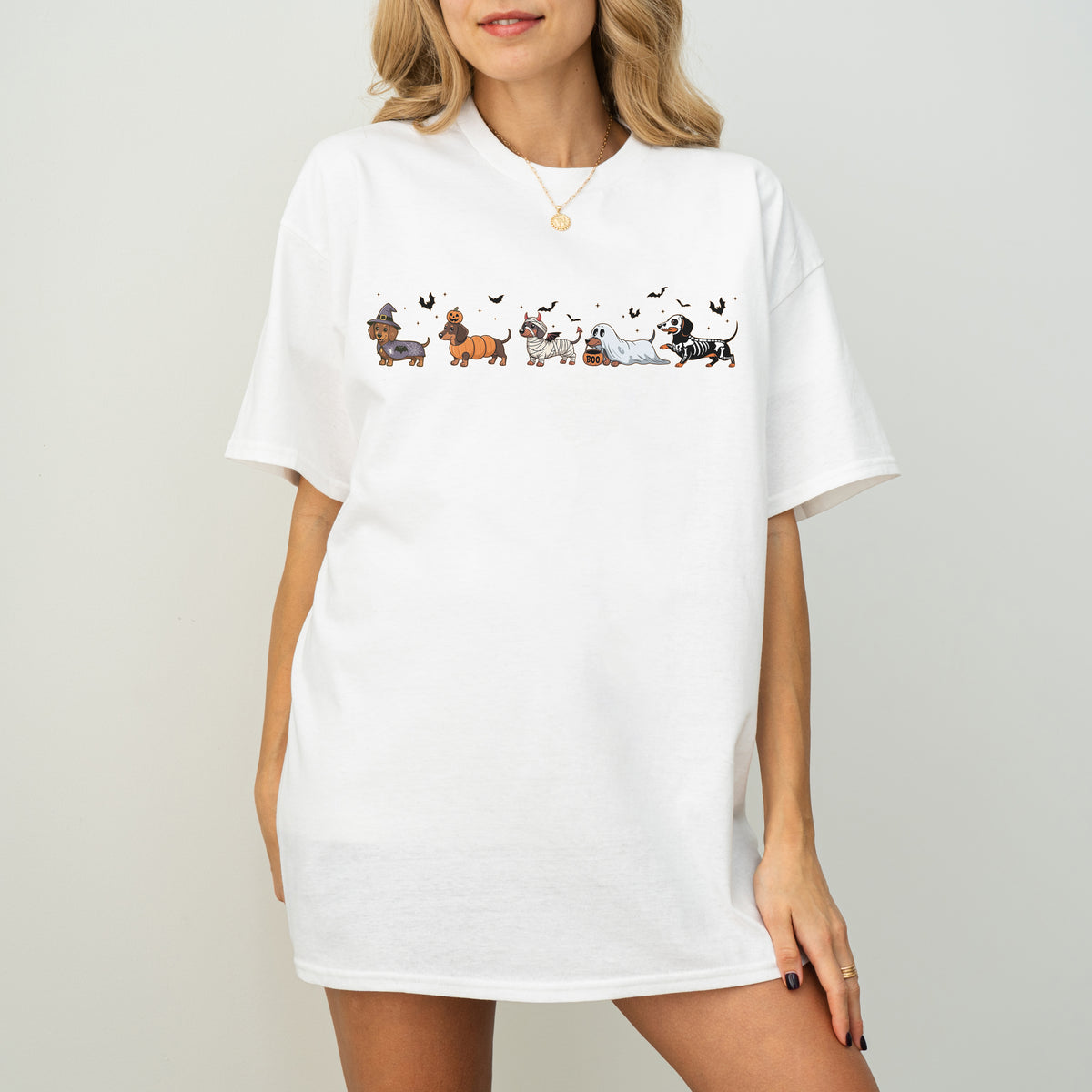 Dachshund Halloween Shirt – Cute Ghost Dog Spooky Gift