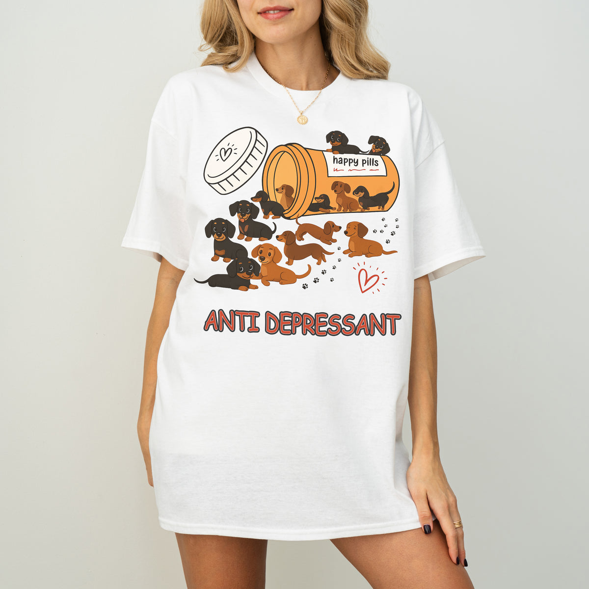 Dachshund Shirt – Funny Anti Depressant Weiner Dog Gift