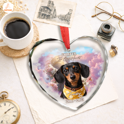 Forever In Our Hearts Dachshund Memorial Ornament