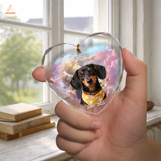 Forever In Our Hearts Dachshund Memorial Ornament