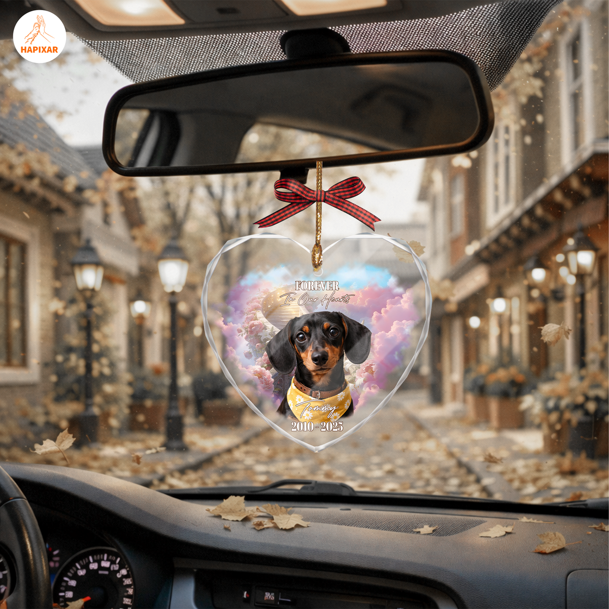 Forever In Our Hearts Dachshund Memorial Ornament