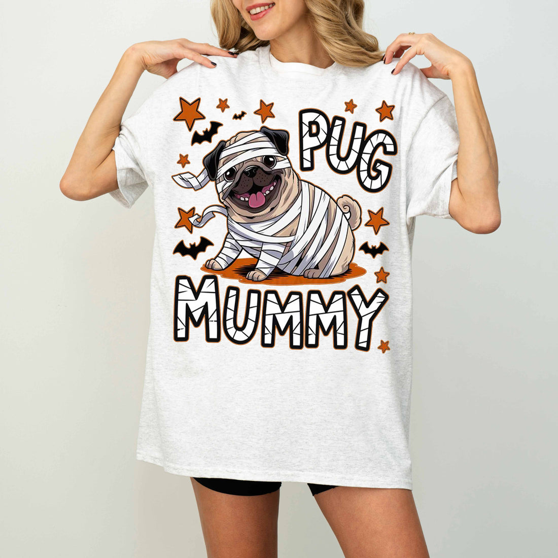 Pug Mummy Halloween Dog T-Shirt