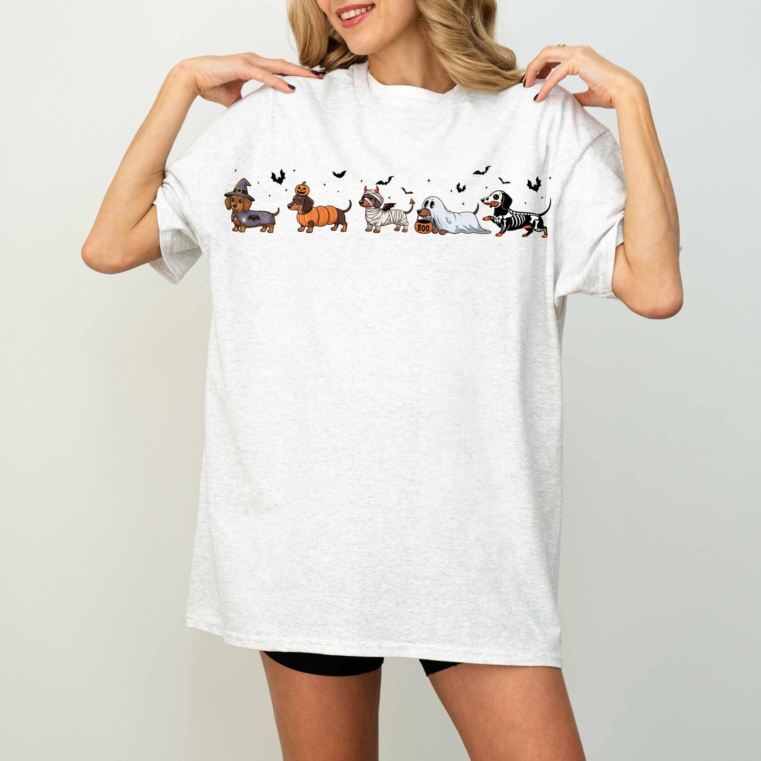 Dachshund Halloween Shirt, Cute Ghost Dog Tee, Spooky Halloween Gift for Dog Lovers