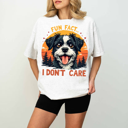 Fun Fact I Don’t Care Funny Dog T-Shirt