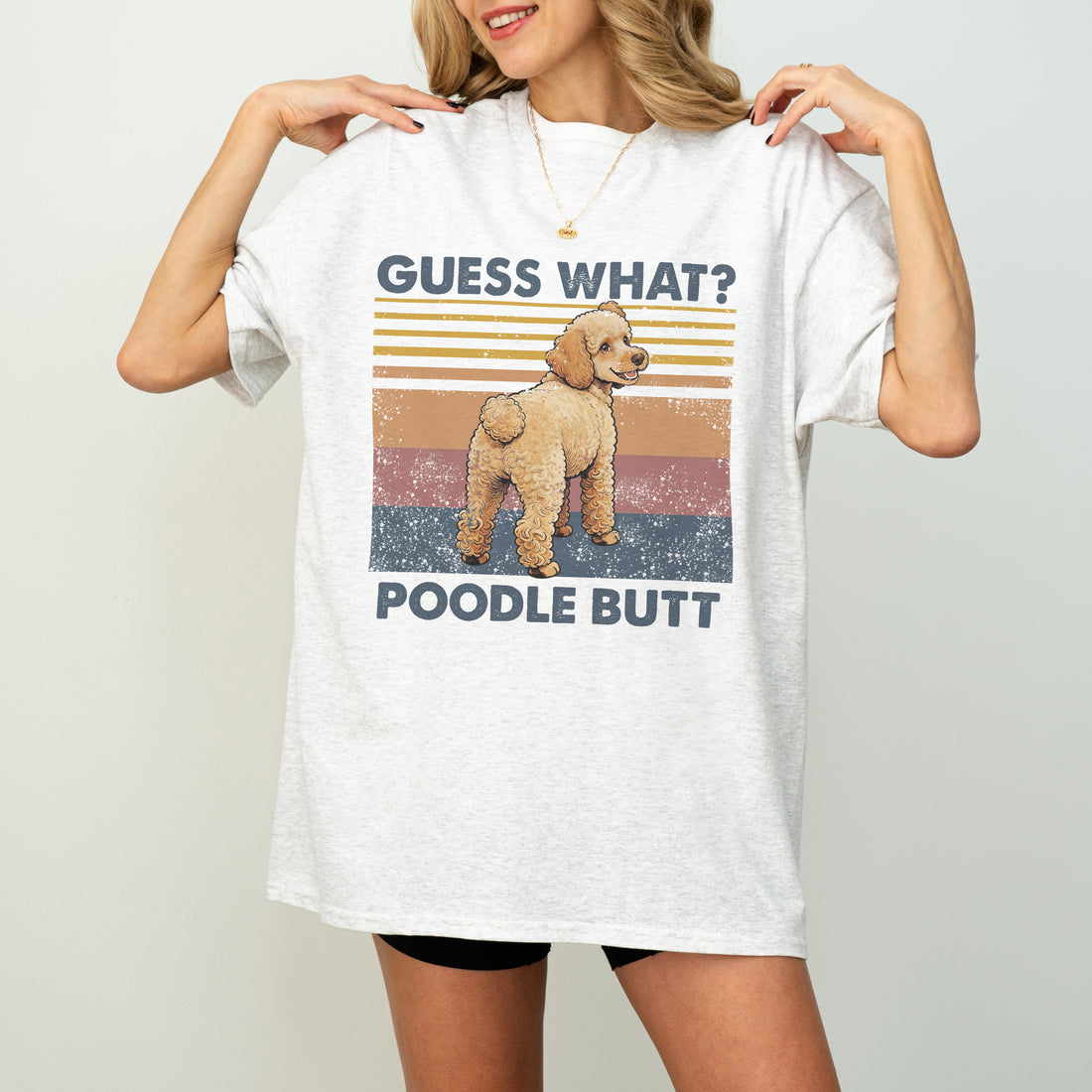 Guess What Poodle Butt Shirt – Funny Tee for Dog Lovers, Cute Gift