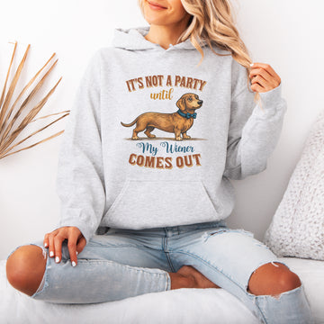 Funny Dachshund Hoodie Wiener Dog Party Gift for Dog Lovers