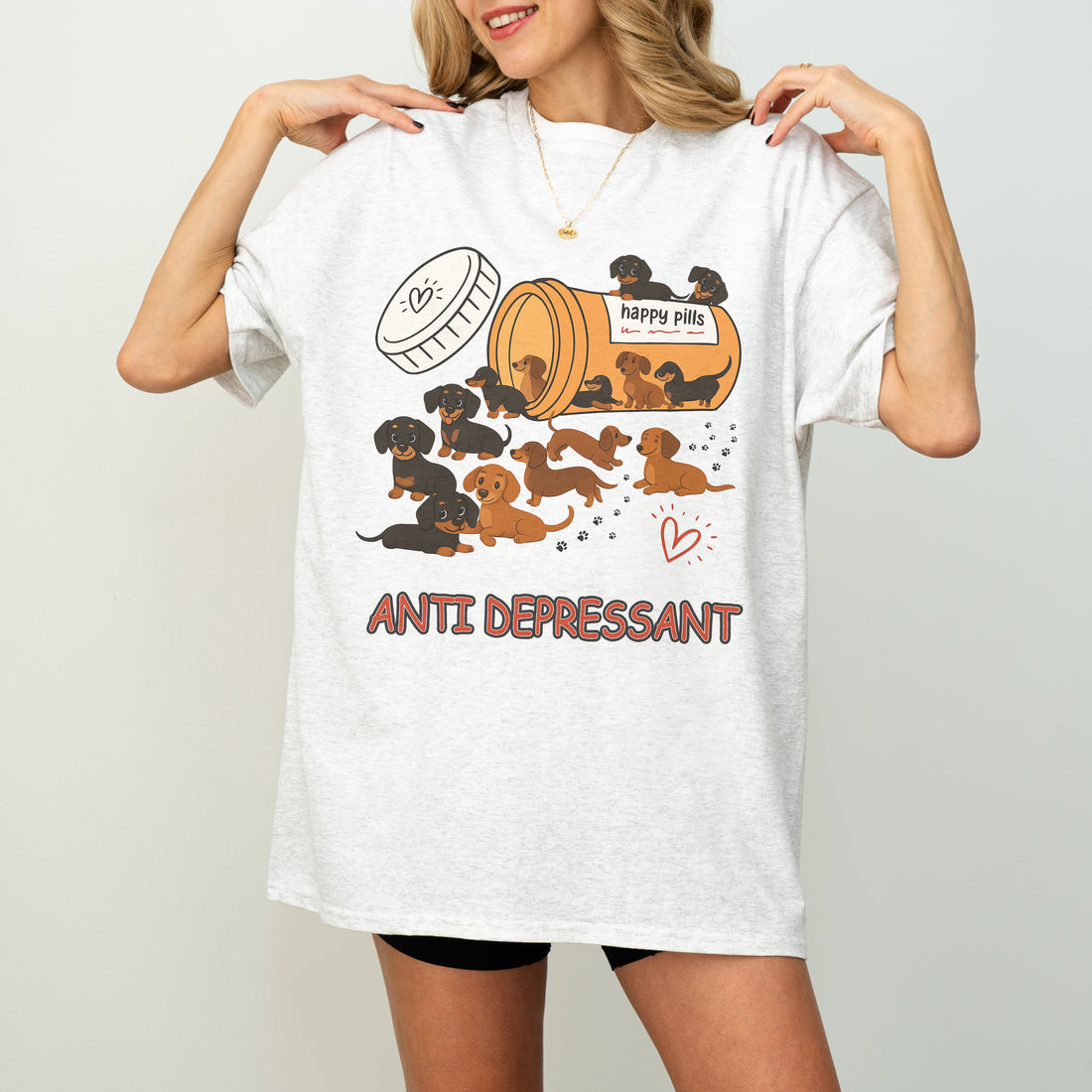 Wiener Dog Sausage Puppy Lover Antidepressants Dachshund T Shirt