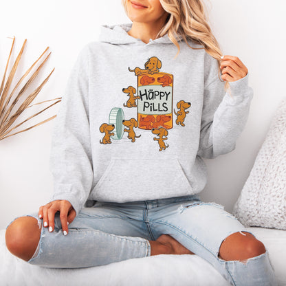 Happy Pills Dachshund Hoodie Cute Doxie Gift