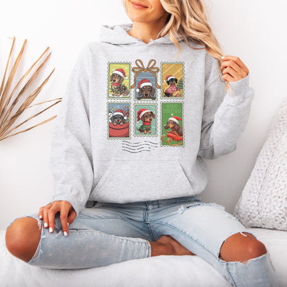 Dachshund Christmas Hoodie Cute Holiday Dog Lover Gift