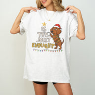 Is This Jolly Enough Dachshund Christmas Shirt – Funny Wiener Dog Holiday Tee for Dog Lovers