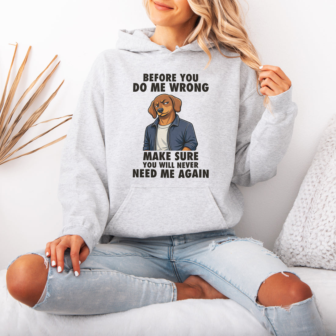 Funny Sausage Dog Hoodie Attitude Gift for Dog Lovers