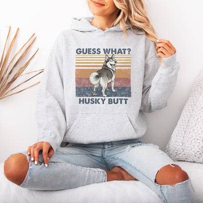 Guess What Husky Butt Hoodie – Funny Dog Lover Gift