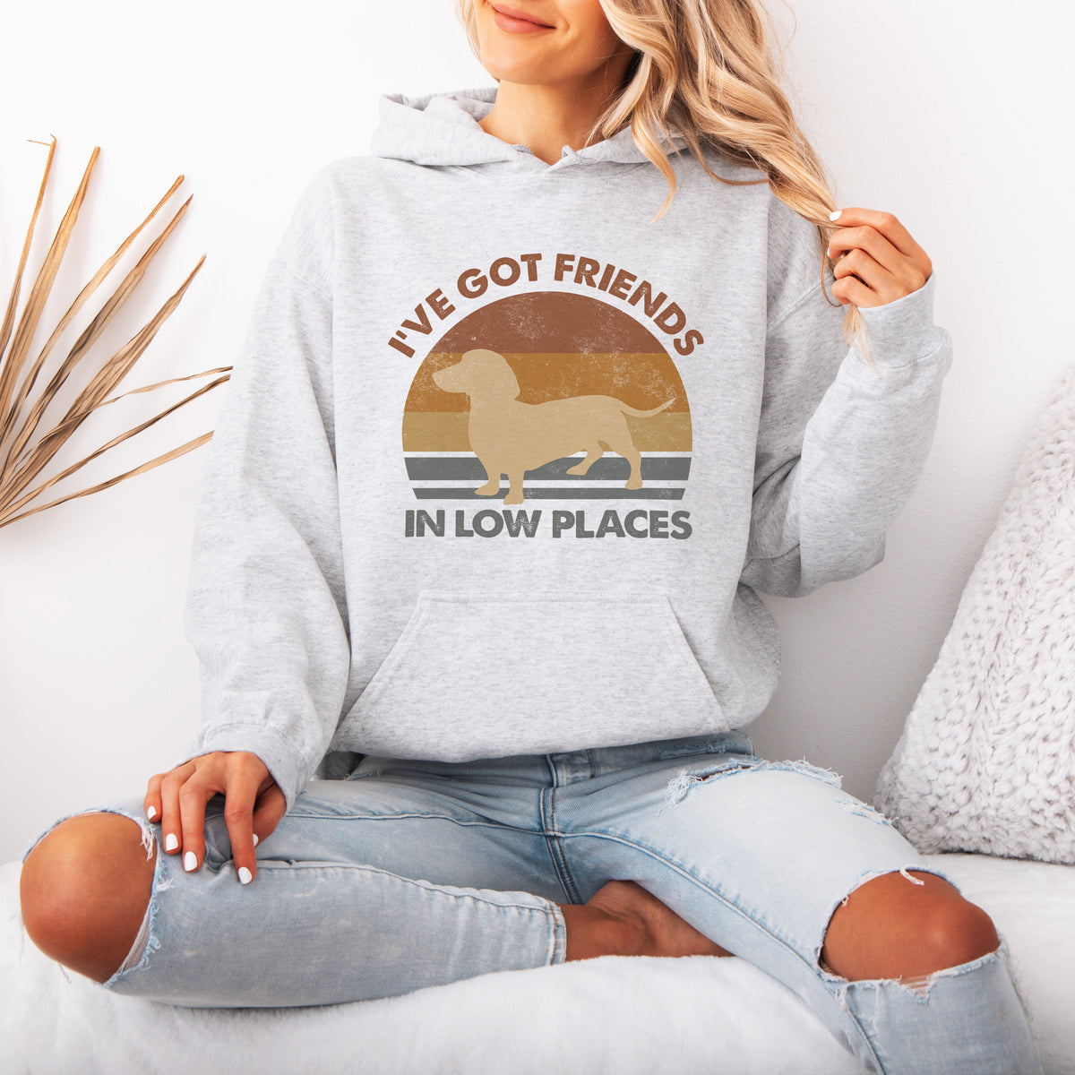 Funny Dachshund Hoodie – Retro Dog Lover Gift with Vintage Style