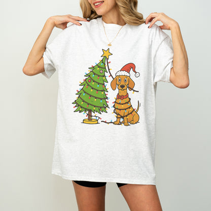 Sausage Dog Christmas Lights Dachshund Shirt – Holiday Gift