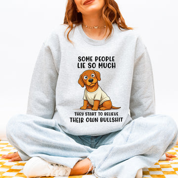 Funny Dachshund Sweatshirt Sarcastic Wiener Dog Humor Gift