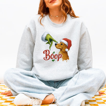 Boop Dachshund Christmas Sweatshirt – Funny Holiday Doxie