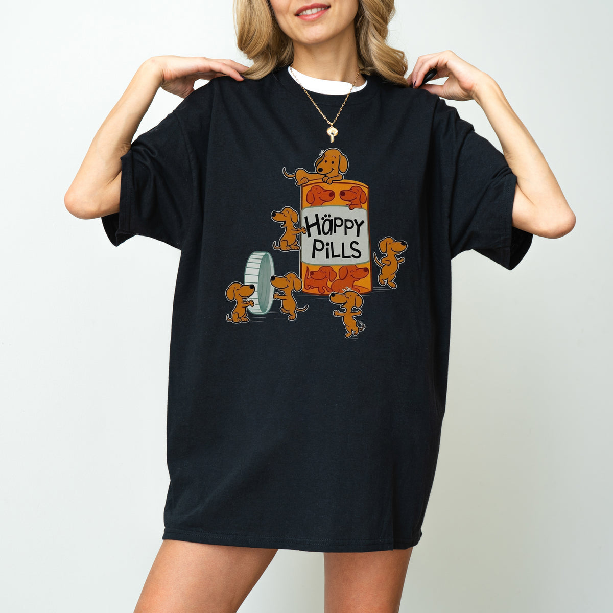 Happy Pills Dachshund Shirt Cute Doxie Gift