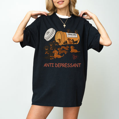 Dachshund Shirt – Funny Anti Depressant Weiner Dog Gift