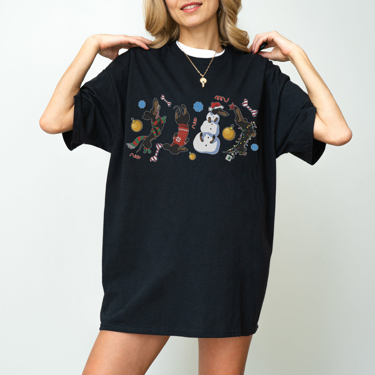 Christmas Dachshund Chaos Shirt – Funny Holiday Wiener Dog Tee