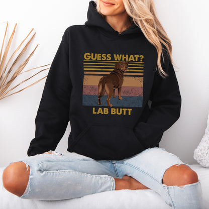 Guess What Labrador Butt Hoodie – Funny Dog Lover Gift