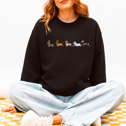 Dachshund Halloween Sweatshirt – Cute Ghost Spooky Gift