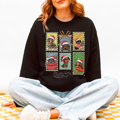 Dachshund Christmas Sweatshirt Cute Holiday Dog Lover Gift