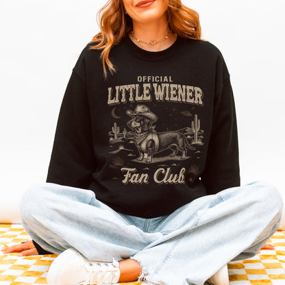 Little Wiener Fan Club Sweatshirt – Vintage Wiener Dog Gift