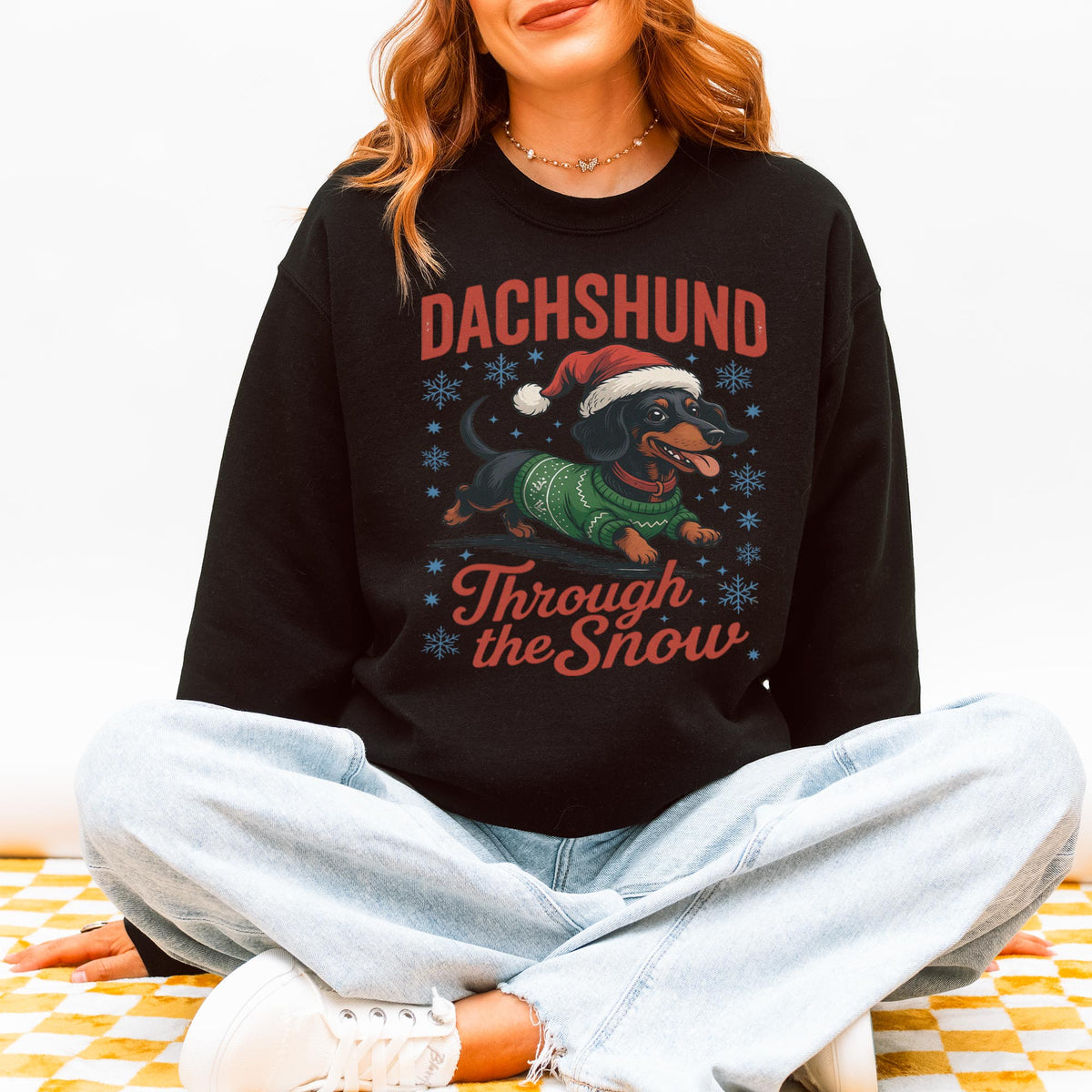 Funny Dachshund Christmas Sweatshirt
