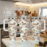 Dachshund Toile de Jouy 40oz Insulated Tumbler Dog Lover Gift