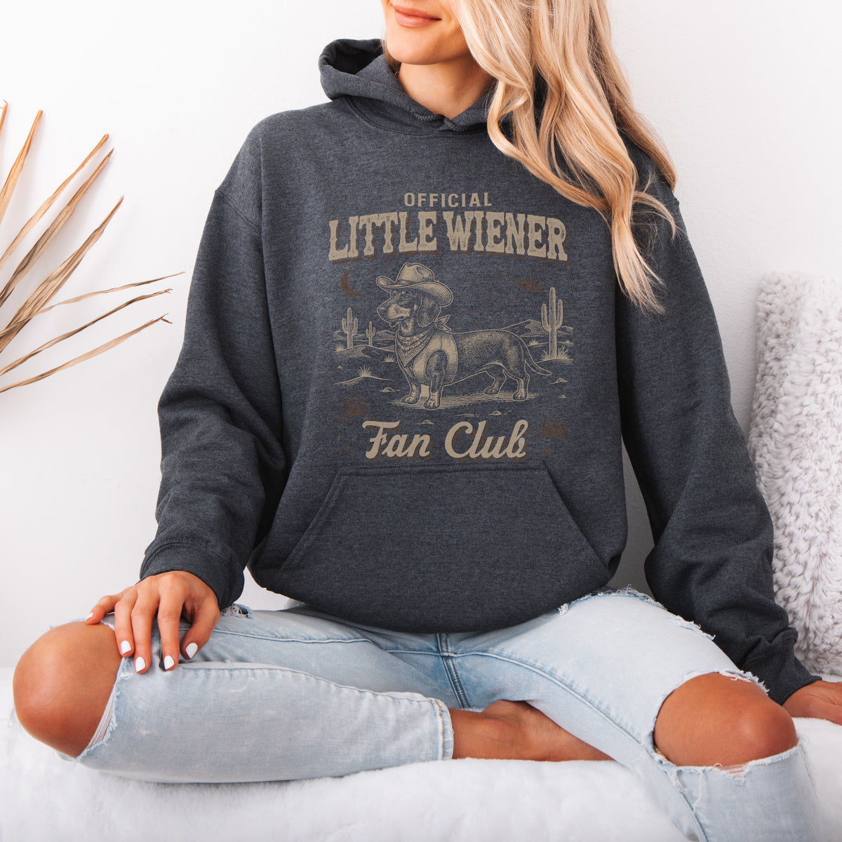 Little Wiener Fan Club Hoodie – Vintage Wiener Dog Gift