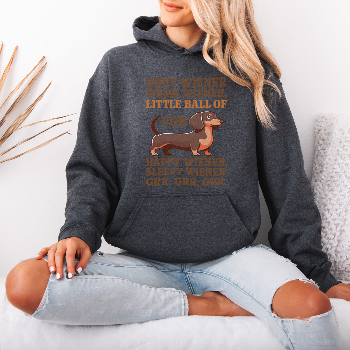 Soft Wiener Warm Wiener Dachshund Hoodie