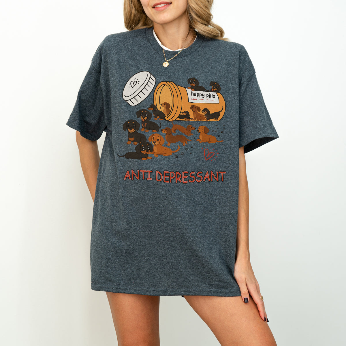 Dachshund Shirt – Funny Anti Depressant Weiner Dog Gift