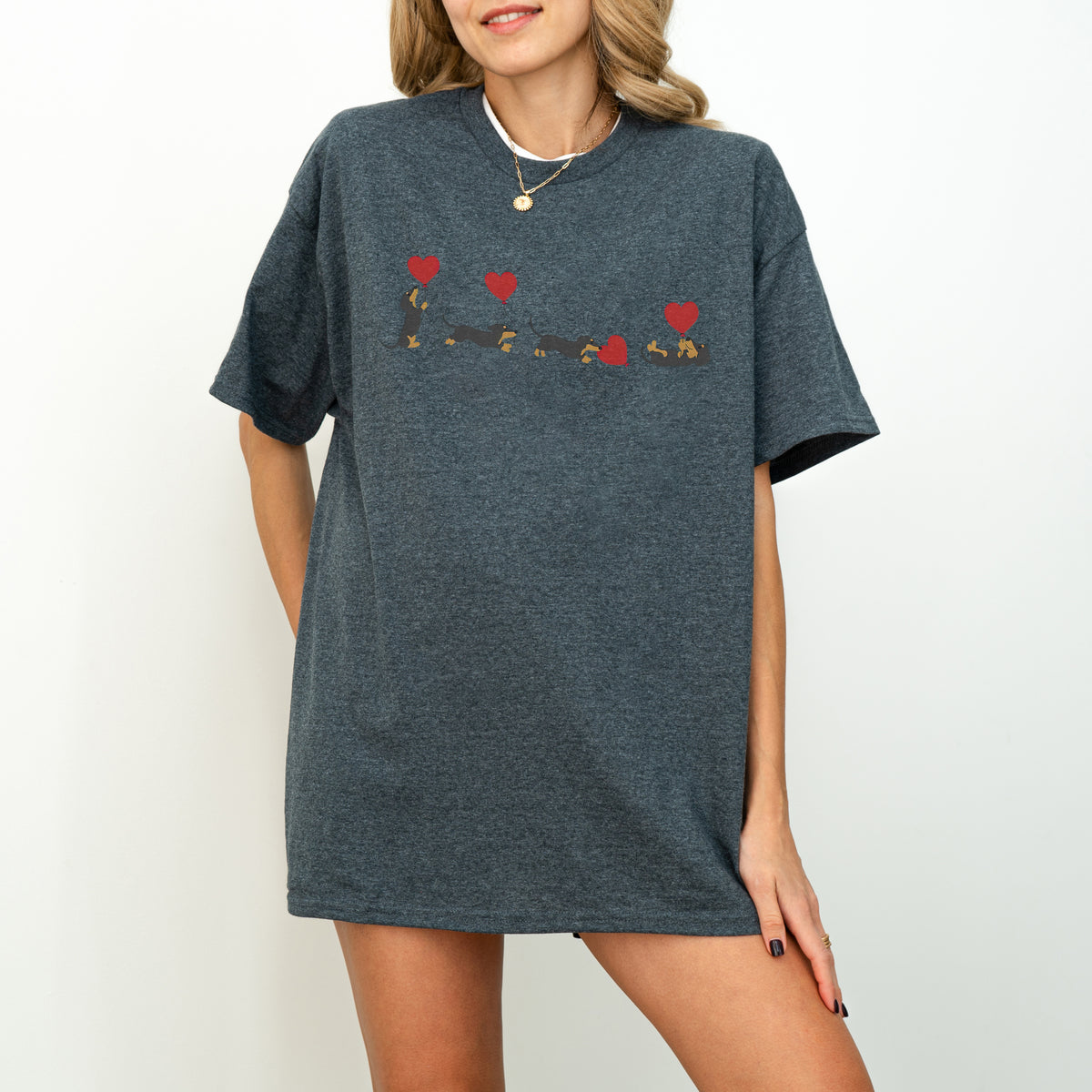 Dachshund With Heart Balloons Shirt