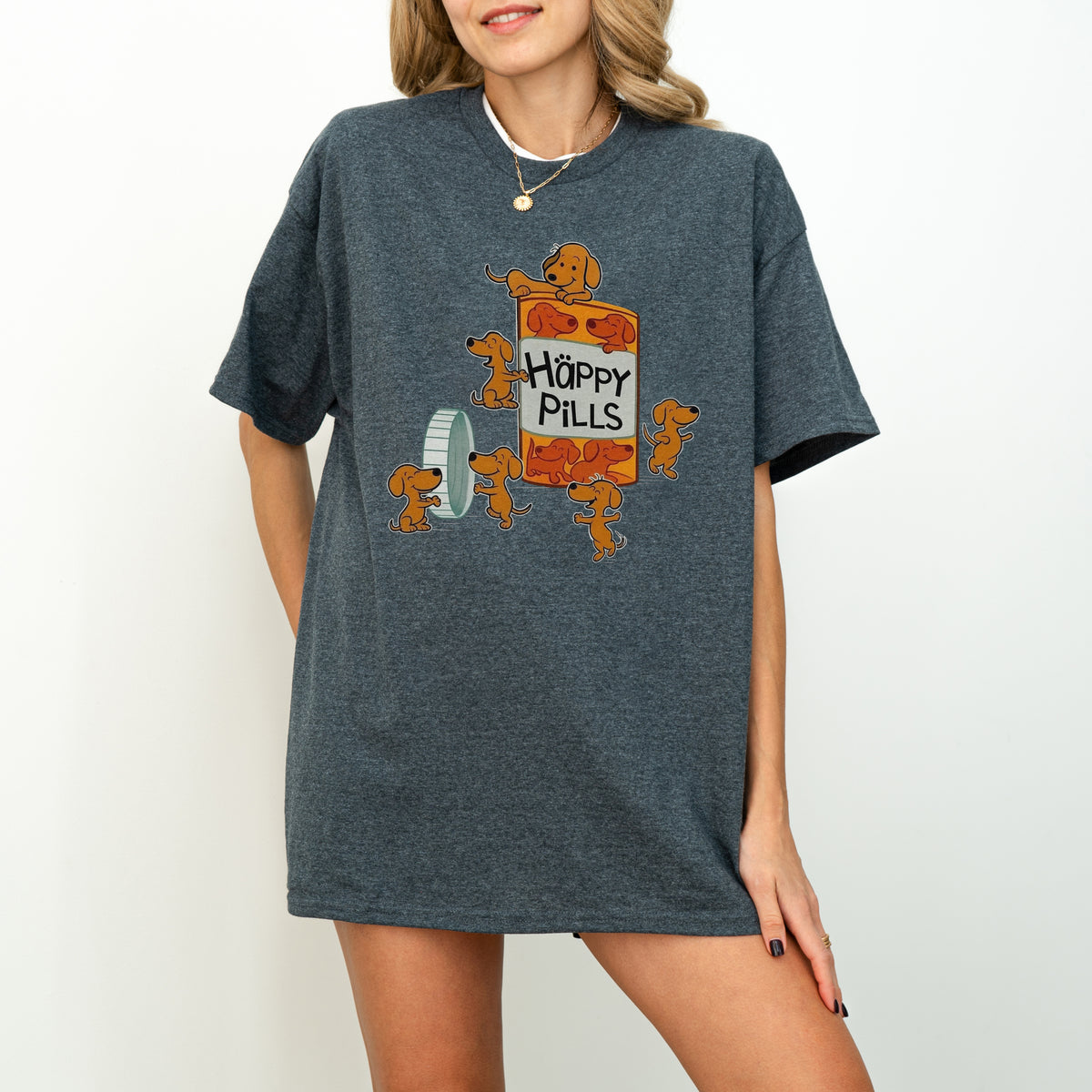 Happy Pills Dachshund Shirt Cute Doxie Gift