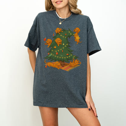 Dachshund Christmas Tree Shirt – Cute Sausage Dog Holiday Gift