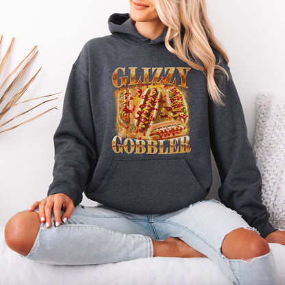 Glizzy Gobbler Hoodie Funny Hot Dog Meme Gift for Food Lovers