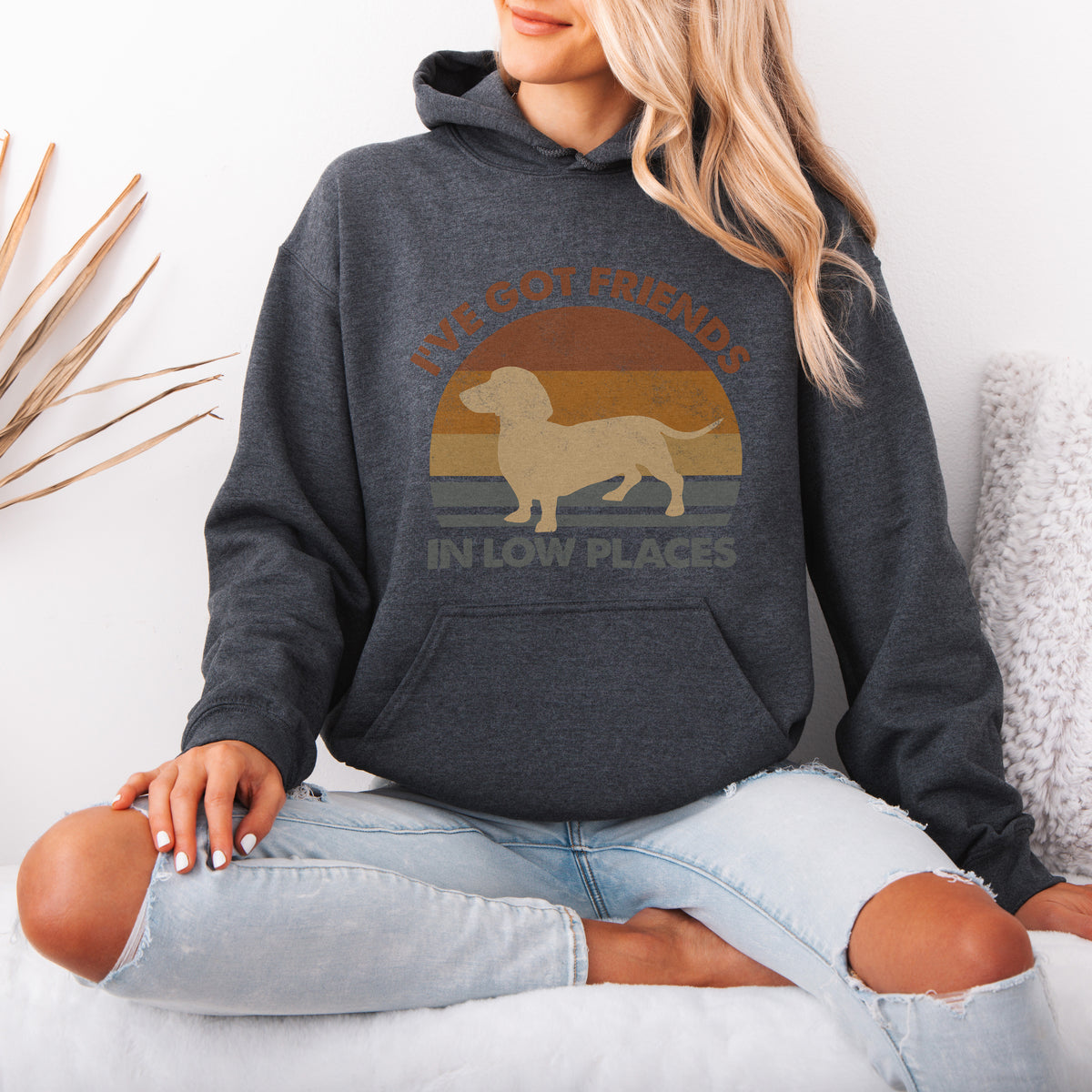 Funny Dachshund Hoodie – Retro Dog Lover Gift with Vintage Style