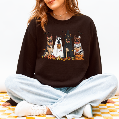 German Shepherd Halloween Sweatshirt – Fall Ghost Dog Gift