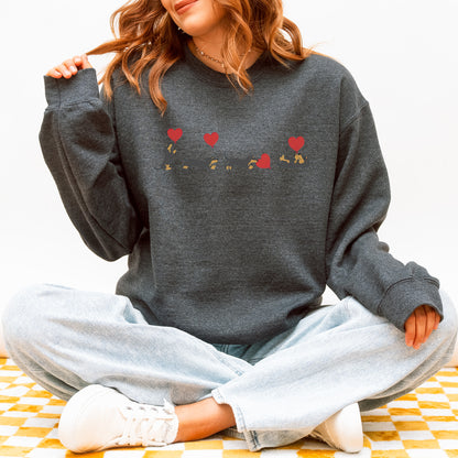 Dachshund With Heart Balloons Sweatshirt
