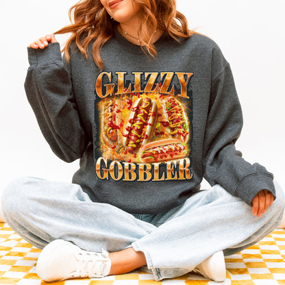 Glizzy Gobbler Sweatshirt Funny Hot Dog Meme Gift for Food Lovers