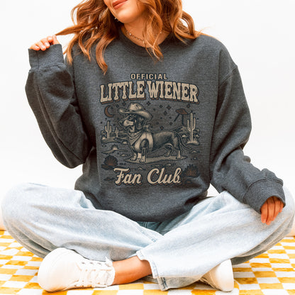 Little Wiener Fan Club Sweatshirt – Vintage Wiener Dog Gift