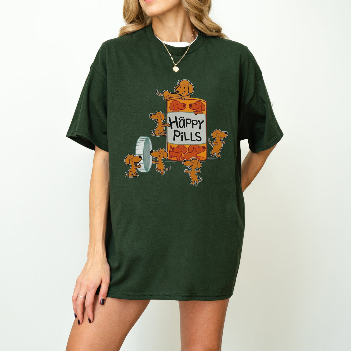 Happy Pills Dachshund Shirt Cute Doxie Gift