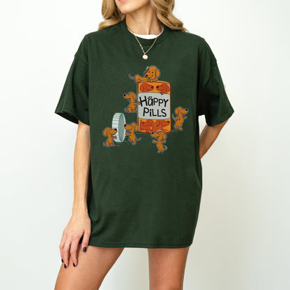 Happy Pills Dachshund Shirt Cute Doxie Gift