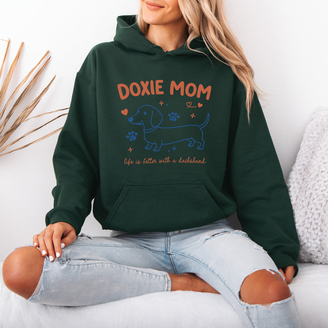 Doxie Mom Dachshund Sweatshirt Cute Gift for Dog Moms